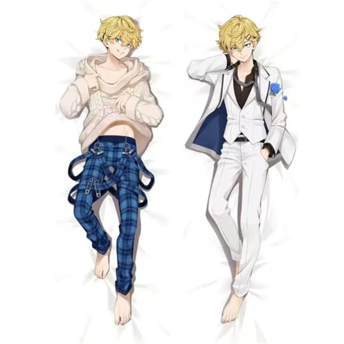 Xingbiyou Seitenschläfer Kissenbezug,Matsuno Chifuyu Cosplay Atmungsaktiver Kissenbezug Pfirsichhaut Velour mit Reißverschluss (50x160cm) von Xingbiyou