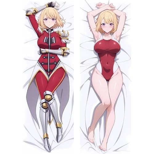 Xingbiyou Seitenschläfer Kissenbezug,Solo Leveling Cosplay Atmungsaktiver Kissenbezug Pfirsichhaut Velour mit Reißverschluss (50x160cm, Cha Hae-In) von Xingbiyou
