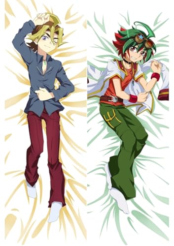 Xingbiyou Seitenschläfer Kissenbezug,Yu-Gi-Oh Cosplay Atmungsaktiver Kissenbezug Pfirsichhaut Velour mit Reißverschluss (50X150cm, D) von Xingbiyou
