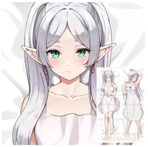 Xingbiyou Seitenschläfer Kissenbezug 150x50cm, Frieren Cosplay Atmungsaktiver Kissenbezug Pfirsichhaut Velour mit Reißverschluss (A) von Xingbiyou