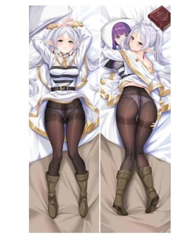 Xingbiyou Seitenschläfer Kissenbezug 150x50cm, Frieren Cosplay Atmungsaktiver Kissenbezug Pfirsichhaut Velour mit Reißverschluss (C) von Xingbiyou