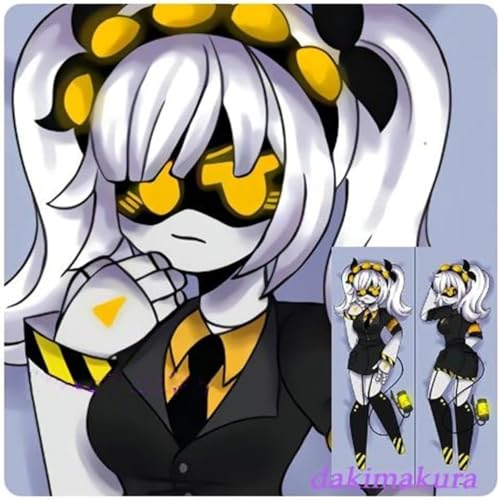 Xingbiyou Seitenschläfer Kissenbezug 50X150CM, Murder Drones J Cosplay Atmungsaktiver Kissenbezug Pfirsichhaut Velour mit Reißverschluss von Xingbiyou