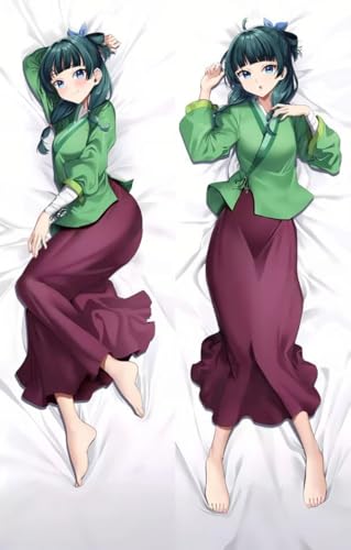 Xingbiyou Seitenschläfer Kissenbezug 50X150CM,The Apothecary Diaries Maomao Cosplay Atmungsaktiver Kissenbezug Pfirsichhaut Velour mit Reißverschluss von Xingbiyou