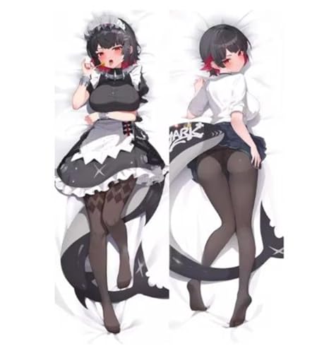Xingbiyou Seitenschläfer Kissenbezug 50X150CM,Zenless Zone Zero Ellen Joe Cosplay Atmungsaktiver Kissenbezug Pfirsichhaut Velour mit Reißverschluss (A) von Xingbiyou