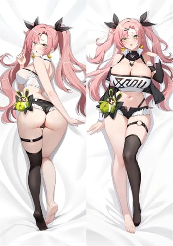 Xingbiyou Seitenschläfer Kissenbezug 50X150CM,Zenless Zone Zero Nicole Demara Cosplay Atmungsaktiver Kissenbezug Pfirsichhaut Velour mit Reißverschluss (A) von Xingbiyou