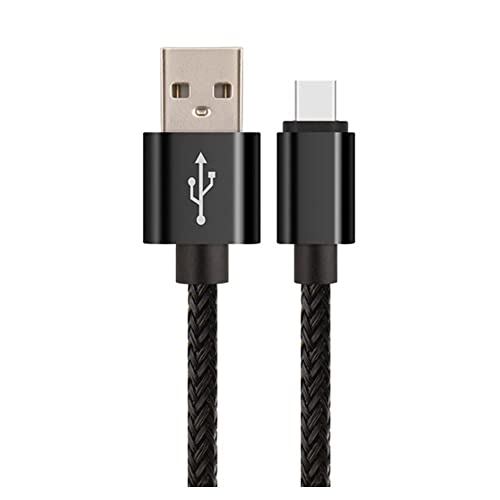 1M 2M 3M Typ-C USB-C Schnell Ladekabel, USB A zu USB C 2A Ladekabel für Huawei Samsung Galaxy S20/S21/S10/S9 (Länge 1m, Schwarz) von Xingdianfu