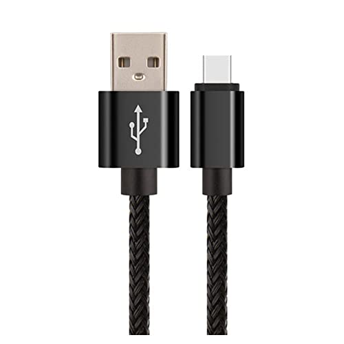 1M 2M 3M Typ-C USB-C Schnell Ladekabel, USB A zu USB C 2A Ladekabel für Huawei Samsung Galaxy S20/S21/S10/S9 (Länge 2m, Schwarz) von Xingdianfu