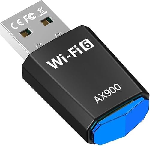 AX900 USB Dual Band WLAN Adapter 2.4GHz/5GHz mit integriertem Treiber, USB 6 WiFi Adapter für PC/Desktop/Laptop, kompatibel mit Windows 11/10/8.1/8/7 von Xingdianfu