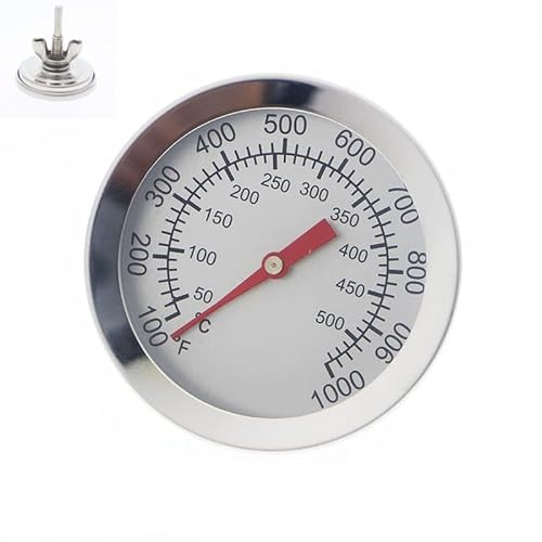 Grillthermometer Edelstahl Ofen Thermometer bis 500°C/1000°F Temperaturanzeige für Holzkohlegraucher von Xingdianfu