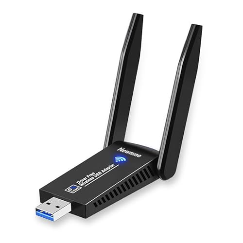 USB WLAN Stick, 1300Mbps USB 3.0 WLAN Adapter 2.4GHz/5GHz Dual Band Internet Stick mit 5dBi Antenna für PC/Desktop/Laptop von Xingdianfu