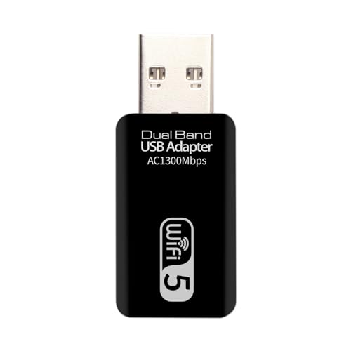 USB WLAN Stick für PC, AC 1300Mbps Mini WLAN Stick DualBand 2.4GHz / 5GHz Dongle USB 3.0 WiFi 5 Adapter von Xingdianfu