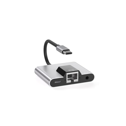 USB zu Ethernet Adapter, Typ-C zu Ethernet USB C zu 3.5mm Audio PD Schnellladen LAN Netzwerk Adapt USB zu Ethernet Adapter, Typ-C zu Ethernet USB C zu 3.5mm Audio PD Schnellladen LAN Netzwerk Adapt von Xingdianfu