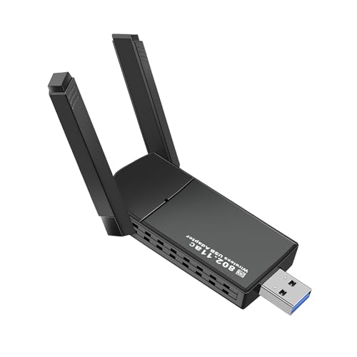 WLAN Adapter USB 3.0 Stick 1300Mbps 802.11ax WiFi Dual 5GHz Dongle Antenne für PC/Desktop/Laptop WLAN Adapter USB 3.0 Stick 1300Mbps 802.11ax WiFi Dual 5GHz Dongle Antenne für PC/Desktop/Laptop von Xingdianfu