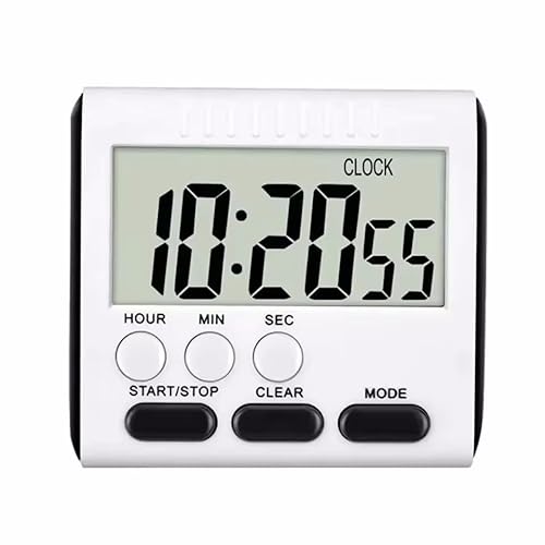 Xingdianfu Alarm Einstellbar Volumen, Kochen, Stoppuhr, Timer mit Magnetische, Große LCD Anzeige Count Up Down Digitaler Küchentimer für Meeting/Klasse/Fitness Xingdianfu Alarm Einstellbar Volumen, Kochen, Stoppuhr, Timer mit Magnetische, Große LCD Anzeige Count Up Down Digitaler Küchentimer für Meeting/Klasse/Fitness von Xingdianfu