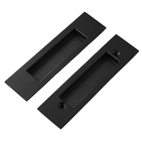 Fingerzug für Schranktüren, 5 Stück, Schwarz, versenkte Tasche, Türgriff mit Schrauben für Zuhause, Badezimmer, Scheunenschrank Fingerzug für Schranktüren, 5 Stück, Schwarz, versenkte Tasche, Türgriff mit Schrauben für Zuhause, Badezimmer, Scheunenschrank von Xinglongs