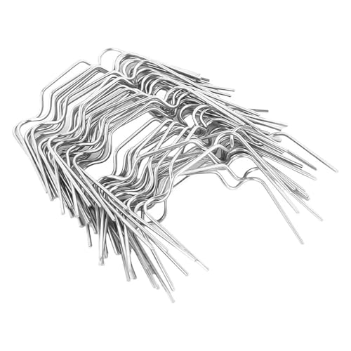 Gewächshaus-Glas-Clips, 300 Stück, Edelstahl, W-Typ-Clips, Befestigungsdraht, glasierte Klemmen für Garten, Glashaus, Hafenzubehör von Xinglongs