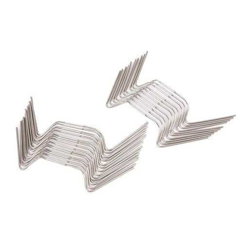 Gewächshaus-Glas-Clips, 500 Stück, Edelstahl, W-Typ, Gewächshaus-Clips aus 304 Edelstahl für routinemäßige Wartung und Reparatur von Xinglongs