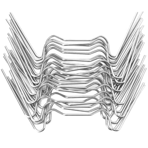 Gewächshaus-Glas-Clips aus Edelstahl, W-Typ, Mini-Gewächshaus-Clips, W-Typ-Clips für Gartenbedarf, 300 Stück von Xinglongs