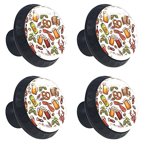 Möbelknopf Bier Möbelgriffe Kinderzimmer 4 Stück Schubladenknopf Bunte Knauf Schrankgriffe Kristall Türknauf Für Jungen und Mädchen 3.5×2.8CM von Xingruyun