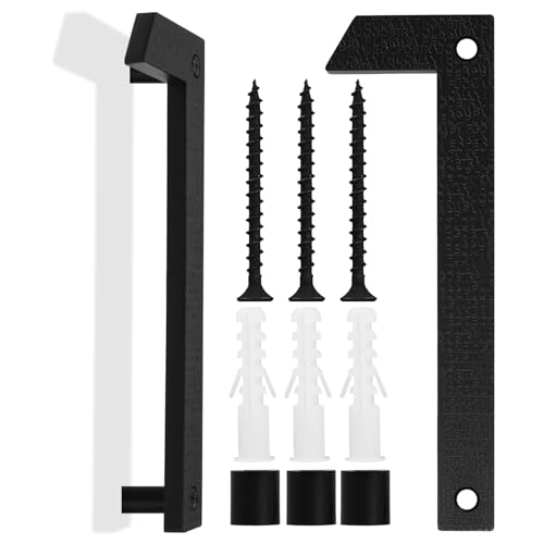 Hausnummer Schwarz, 20cm Hausnummern Groß, Schwebender Hausnummernschild, Straßennummer Türnummer aus ABS Kunststoff in 3D Effekt für Bürotüren, Briefkästen, Garagen (Ziffer 1) von Xingwenhao