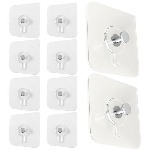 Bildbügel ohne Nägel - 10 -pcs -Klebstoff abnehmbare Haken, schwere klebrige Wandbügel, einfach nämerfreie Montage, Mehrzweckküche und Handtuchhaken | Kleberhaken für Badezimmer Bildbügel ohne Nägel - 10 -pcs -Klebstoff abnehmbare Haken, schwere klebrige Wandbügel, einfach nämerfreie Montage, Mehrzweckküche und Handtuchhaken | Kleberhaken für Badezimmer von Xinhuju