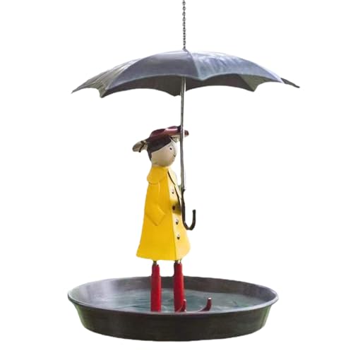 Bird Feeder Statue - Hängsgartenkunstwerk, Skurriles Metalldisplay | Mädchen Mit Parasolharzdesign -Funktion, Kreative Songbird Attraction Präsent, Ideale Für Hinterhof Nature Beobachtungsliebhaber Bird Feeder Statue - Hängsgartenkunstwerk, Skurriles Metalldisplay | Mädchen Mit Parasolharzdesign -Funktion, Kreative Songbird Attraction Präsent, Ideale Für Hinterhof Nature Beobachtungsliebhaber von Xinhuju