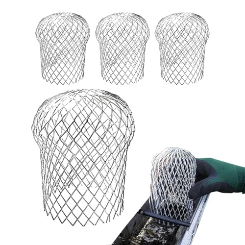 Expand Dachrinnenschutzfilter aus Aluminium, Filtersieb aus Aluminium | 4 Regenschutz - Regenschutz Regenrinnenschutz Regenrinnenschutz Regenrinnenschutz wasserdicht von Xinhuju