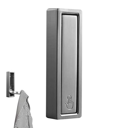 Faltbarer unsichtbarer Haken – zusammenklappbarer Haushaltshaken, Mehrzweck-Kleiderständer, faltbare Klebehaken, Kopfhörerjackenhalter, Aluminium, für Schlafzimmer, Schrank, Foyer, Eingang, Küche, Bad Faltbarer unsichtbarer Haken – zusammenklappbarer Haushaltshaken, Mehrzweck-Kleiderständer, faltbare Klebehaken, Kopfhörerjackenhalter, Aluminium, für Schlafzimmer, Schrank, Foyer, Eingang, Küche, Bad von Xinhuju