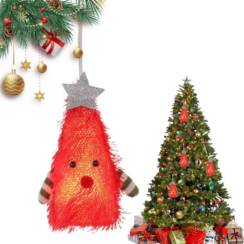 Glühender Weihnachtsbaum - Kreative Stoffdesigns, Festliche Urlaubsdekoration, Innenausstattung Im Freien, Tisch, Fenster, Türverzierung | Dekorative Ästhetische Ornamente Für Party, Feier von Xinhuju