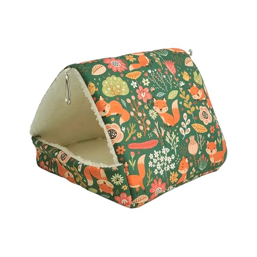 Hamster House Bunny Bett - Waschbares Schlafnest, Kleines Tier Warmes Bett, Multi Funktionaler Winter Haustierhaus, Weiches Gemütliches Frettchen Nest | Bequeme Nistbettzubehör Für Guinea -Haustiere von Xinhuju