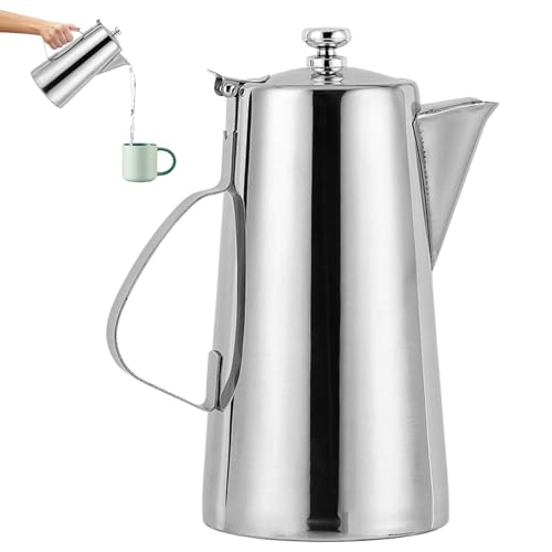 Kaltwasserkrug - Edelstahlgetränkekessel für Tee, Saft und Eisgetränke | Moderner Servierkrug für Hotel, Café, Restaurant, Home Bar -Gebrauch, elegante Getränkebehälter für Essen, Hosting, Abtretung Kaltwasserkrug - Edelstahlgetränkekessel für Tee, Saft und Eisgetränke | Moderner Servierkrug für Hotel, Café, Restaurant, Home Bar -Gebrauch, elegante Getränkebehälter für Essen, Hosting, Abtretung von Xinhuju
