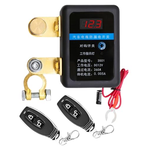 Kfz -Batterie -Isolationsschalter - Drahtlose Fernbedienung Einheit | LKW -Leistungsschalter Relais -Auto Anti -Diebstahl Schnittversorgung Controller Sicherheitsbatterie Sparer Steuerkasten System Fa von Xinhuju