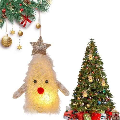 Leuchten Weihnachtsbaum - Leuchtende Puppendekorationen, Festliche Ornamente Im Freien Im Freien, Party -Display, Regalentischdekoras | Farbschnelle Technologie Für Baum, Zuhause, Schreibtisch, Kamin, von Xinhuju