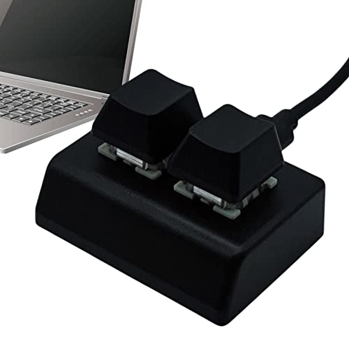 Mechanische Mini - USB -Makropad, 2 Schlüsselschalter | Die der roten Achse mit Hotswap - abnehmbarem Kabel, kompaktes Handcontroller für -Verknüpfungen PC -Laptop -Programmier von Xinhuju