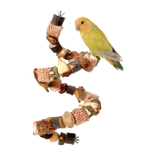 Natürliches Vogelspielzeug – Nuss-Puzzleteile, Bunte Schlammteile | Unterhaltungsspielzeug mit Leiterbändern für Wellensittiche, Amazonen, Kakaos, Käfigkletterzubehör Natürliches Vogelspielzeug – Nuss-Puzzleteile, Bunte Schlammteile | Unterhaltungsspielzeug mit Leiterbändern für Wellensittiche, Amazonen, Kakaos, Käfigkletterzubehör von Xinhuju