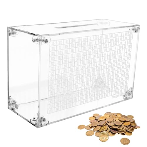 Sparschwein aus transparentem Acryl – transparente Sparbox, abschließbare Aufbewahrungsbox | Save Up Smash Spardose, klare Acryl-Münzbank zum Öffnen für echtes Geld, Spardose für Erwachsene und Kinder Sparschwein aus transparentem Acryl – transparente Sparbox, abschließbare Aufbewahrungsbox | Save Up Smash Spardose, klare Acryl-Münzbank zum Öffnen für echtes Geld, Spardose für Erwachsene und Kinder von Xinhuju