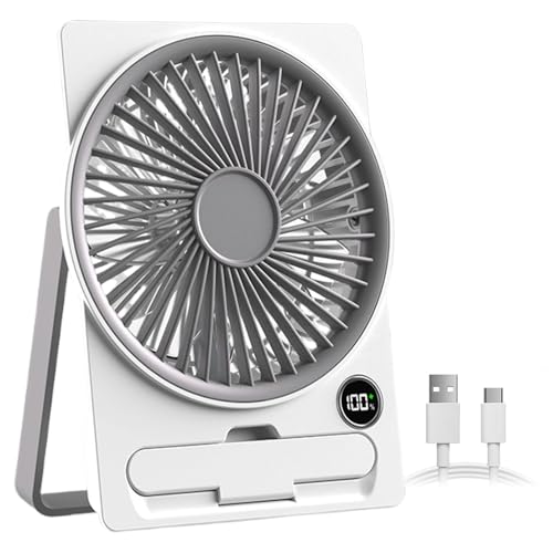 Tisch-Brise-Gerät – Mini-Gebläse, Luftzirkulator | Faltbares Power-Gerät Mit Touch-Bedienfeld Und Breiten Durchflusseinstellungen, Das Für Erfrischenden Wind Beim Schlafen Oder Entspannen In Innenräum von Xinhuju