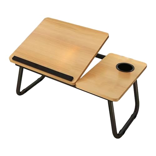 Tragbarer Bettschreibtisch - einstellbare Laptop -Tablett, Becherhalterschlitz, langlebiger kompakter Build, glatte Oberflächenfinish | Vielseitiger Tisch für Sofa Floor Bed College Schlafsaal Home Of Tragbarer Bettschreibtisch - einstellbare Laptop -Tablett, Becherhalterschlitz, langlebiger kompakter Build, glatte Oberflächenfinish | Vielseitiger Tisch für Sofa Floor Bed College Schlafsaal Home Of von Xinhuju