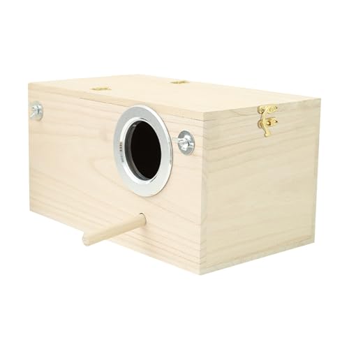 Vogelnistkasten – Holznistkasten, Brutvogelhaus | Sicherer Klappdeckel, leicht zugängliche Reinigungsfunktion, perfekter Nistkasten für Wellensittiche, Unzertrennliche, Finken, Nymphensittiche und Vog Vogelnistkasten – Holznistkasten, Brutvogelhaus | Sicherer Klappdeckel, leicht zugängliche Reinigungsfunktion, perfekter Nistkasten für Wellensittiche, Unzertrennliche, Finken, Nymphensittiche und Vog von Xinhuju