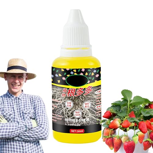 Wurzelstimulator für Pflanzen-nährstoffreiche 50 ml Wurzellösung für Stecklinge, Blüten | Konzentrierte Wurzelwachstumsverbindung für Topfpflanzen, Sträucher, Obstbäume, Innengarten, Grün im Freien Wurzelstimulator für Pflanzen-nährstoffreiche 50 ml Wurzellösung für Stecklinge, Blüten | Konzentrierte Wurzelwachstumsverbindung für Topfpflanzen, Sträucher, Obstbäume, Innengarten, Grün im Freien von Xinhuju