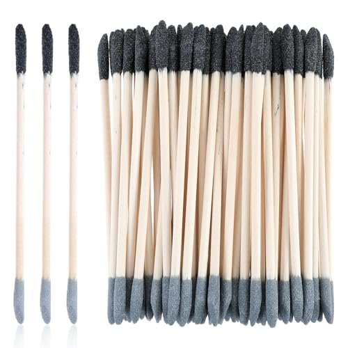 20stk Schleifstäbchen für Feine Details Schleifstäbchen mit zwei Enden Abgeschrägte Polierstäbchen Schleifpapierstäbe für Kunsthandwerk Kunststoffmodellbau Entfernen von Kleber und Schmutz von Xinjoduz