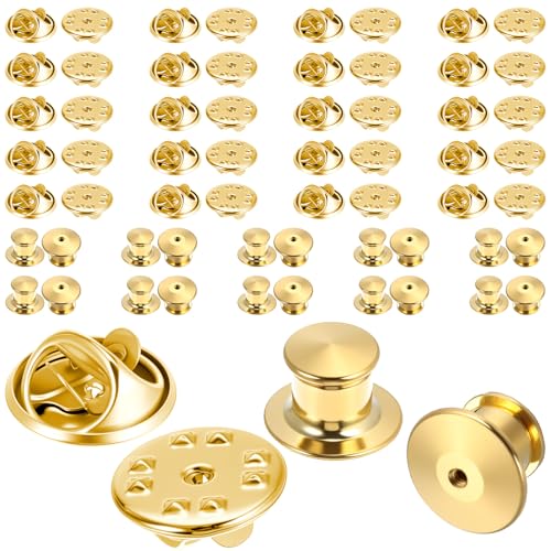 Anstecknadel 60 Stück Schmetterling Pin Verschluss Anstecknadeln Anstecker Schmetterlingsverschluss Broschennadeln Krawattennadelbänder für Schmuck DIY Herstellung Basteln (Gold) Anstecknadel 60 Stück Schmetterling Pin Verschluss Anstecknadeln Anstecker Schmetterlingsverschluss Broschennadeln Krawattennadelbänder für Schmuck DIY Herstellung Basteln (Gold) von Xinjoduz