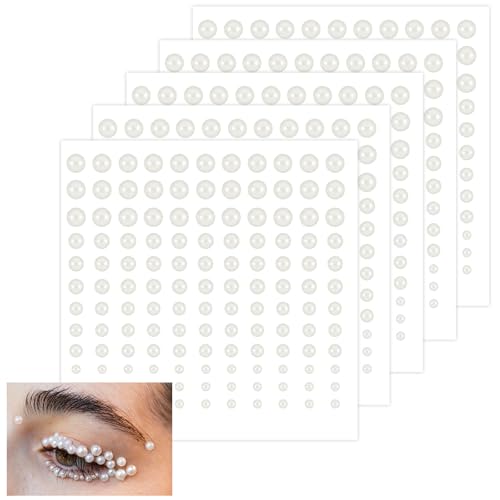 825 Stück Perlen zum Kleben Halbperlen Selbstklebend Perlen Weiß Strasssteine Sticker Gesicht 3/4/5/6mm Perlmutt Halbrunde Gesicht Dekoperlen zum Aufkleben für Maniküre DIY Handwerk 825 Stück Perlen zum Kleben Halbperlen Selbstklebend Perlen Weiß Strasssteine Sticker Gesicht 3/4/5/6mm Perlmutt Halbrunde Gesicht Dekoperlen zum Aufkleben für Maniküre DIY Handwerk von Xinjoduz