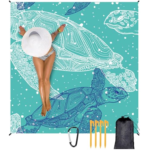 Xinlie Picknickdecke 210x200 cm Tragbar Campingdecke Sandabweisende wasserdichte Sandfrei Campingdecke Beach Blanket mit Dreieckigen Sandsäcken,4 Heringe,für Strand, Picknick, Wandern und Camping Xinlie Picknickdecke 210x200 cm Tragbar Campingdecke Sandabweisende wasserdichte Sandfrei Campingdecke Beach Blanket mit Dreieckigen Sandsäcken,4 Heringe,für Strand, Picknick, Wandern und Camping von Xinlie