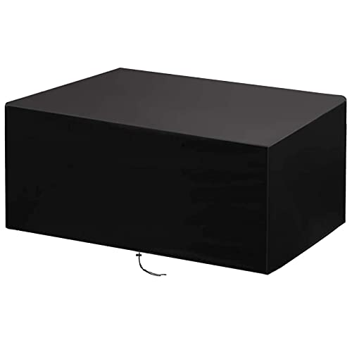 Gartenmöbel Abdeckung, Abdeckplane Gartenmöbel Verbessertes Schwerlast 420D Oxford Gewebe Wasserdicht Winddicht UV-Beständiges Sitzgruppe Schutzhülle für Gartentisch 150x80x85cm Schwarz von Xinmei Art