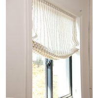 Natürliche Farbe 100% Gestreifte Leinen Raffrollo Mit Kettenmechanismus, Fensterbehandlung Nach Maß von Xinruhe