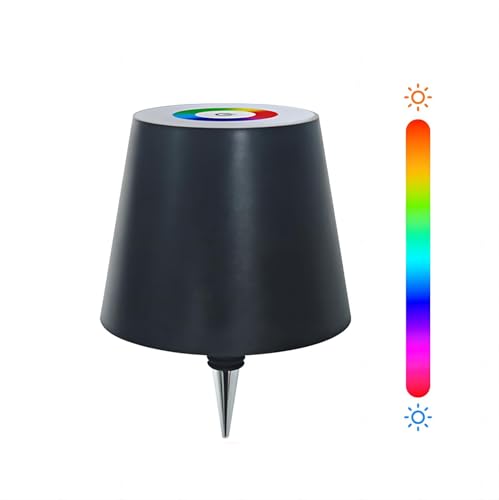 Xinshijie LED Flaschenlampe mit einstellbarer Helligkeit, 4000mAh Batterie IP54 drahtlose Touch Desk Lampe, tragbare Flaschenlampe, passend für Restaurants und Bars(RGB-black) Xinshijie LED Flaschenlampe mit einstellbarer Helligkeit, 4000mAh Batterie IP54 drahtlose Touch Desk Lampe, tragbare Flaschenlampe, passend für Restaurants und Bars(RGB-black) von Xinshijie