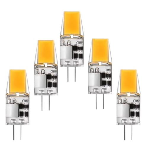 G4 Led Lampen, 5W G4 LED Birnen, G4 Led Leuchtmittel Ersatz 50W Halogenlampen, 500LM, LED G4 Warmweiß 3000K, 12V AC/DC, Kein Flackern, Nicht Dimmbar, 360 Grad Licht G4 LED Glühbirnen, 5er Pack G4 Led Lampen, 5W G4 LED Birnen, G4 Led Leuchtmittel Ersatz 50W Halogenlampen, 500LM, LED G4 Warmweiß 3000K, 12V AC/DC, Kein Flackern, Nicht Dimmbar, 360 Grad Licht G4 LED Glühbirnen, 5er Pack von Xinwanhong
