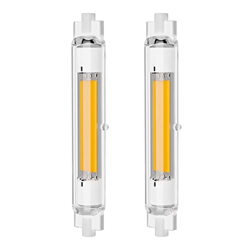 Xinwanhong R7S LED 118mm Dimmbar, LED R7S 118mm 30W Birne, 3000LM, Ersetzt 300W Halogenlampen, Natürlich Weiß 4500K, Kein Flackern, 360°Abstrahlwinkel, AC220-240V, 2er Pack von Xinwanhong