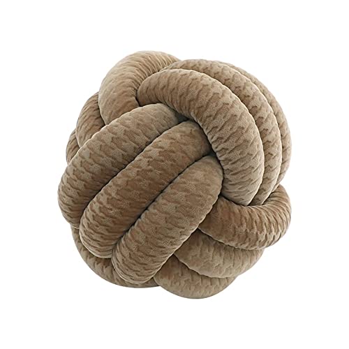 Xinwanhong knotenkissen, Geknotetes Kissen, Knot Kopfkissen, Zierkissen Knoten, Plüsch Kissen Weiche, Knoten Ball Kissen, 20cm, 36 von Xinwanhong